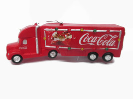 Coca-Cola Kurt S Adler Truck LED Light Holiday Christmas Ornament Santa - £11.53 GBP