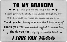 Grandpa Gifts Card from Grandkids Grandpa Birthday Gifts for Valentine Fathers D - £26.11 GBP