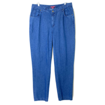 Jessica London Straight Leg Blue Jeans Womens size 14 Mid Rise Medium Wash 36x31 - £21.32 GBP