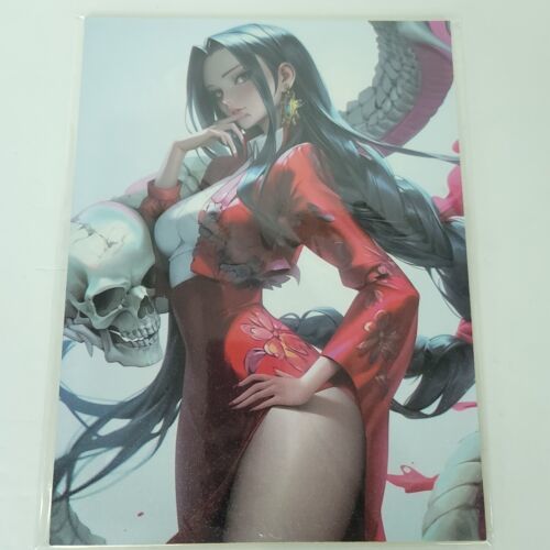 Boa Hancock #028 One Piece Double-sided Art Board Size A4 8" x 11" Waifu Card