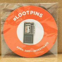 Micro Cassette Player Investigate Loot Crate Lootpins April 2017 Collectable Pin - £7.55 GBP