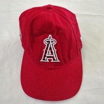 Red ANA Los Angelos Angels New Era 59Fifty Strap Back Baseball Hat Women - £18.49 GBP