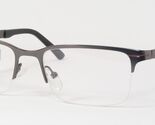 SO 646A C7 Gunmetal /Red EYEGLASSES GLASSES METAL HALF Rim FRAME 53-18-1... - $45.39