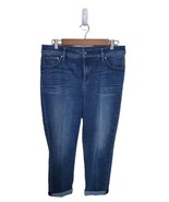 Chico&#39;s 0.5(6) Small So Slimming Girlfriend Crop Whiskering Ankle Jeans - £19.65 GBP