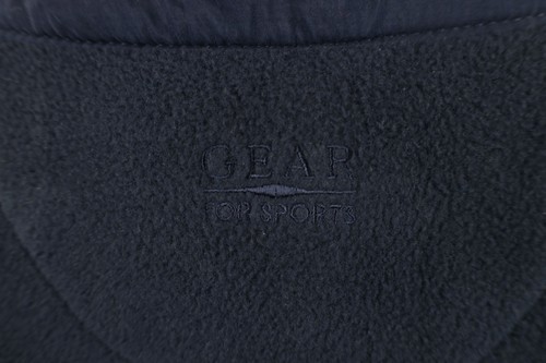 Vintage 90s Mens Medium Maumee Bay Resort Half Zip Fleece Sweater Navy Blue Item image 12