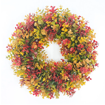 Fall Door Wreaths for Front Door 17&quot; Plastic Artificial Fall Wreath Wall... - $45.94 CAD