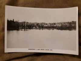 Vtg Photo Postcard Robertson&#39;s Lake Beach, Lavant, Ontario, Canada - £5.40 GBP