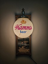 Vtg Hamm&#39;s Globe Light Beer Sign Sconce Born in Land of Sky Blue Waters ... - €126,61 EUR