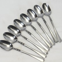 Orleans Cherie Teaspoons 6 1/4&quot; Stainless Lot of 8 - £43.15 GBP