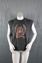 Vintage Graphic T-shirt - Live to Dream Bald Eagle  Cut off Sleeves - Mens Large - £51.79 GBP