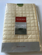 Luxury Signoria Quilted Pillow Sham Standard 20&quot;X26&quot; Knife Edge Masaccio Butter - £36.90 GBP