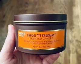 NEW ARRIVAL Trader Joe&#39;s Chocolate Croissant Scented Candle Christmas Holiday - £14.76 GBP