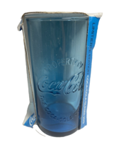 Coca Cola Limited Edition Blue Glass Tumbler McDonalds France New in Pac... - $18.99