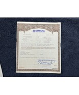 YAMAHA 1983 - Certificate of Origin MSO MCO Vehicle / Motorcycle - $41.65 CAD