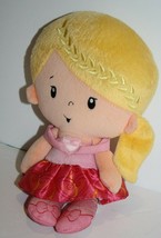 Princess Chime Rattle Fisher Price Baby Doll 10&quot; Plush Soft Toy Blonde Hair - $10.70