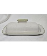 Country Casual Stoneware Butter Dish Hand Painted in Japan Speckled Crea... - $37.07 CAD
