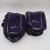 Crown Royal Bags Lot 29 Felt Purple Yellow Gallon Fifth Sizes Drawstring - £34.99 GBP