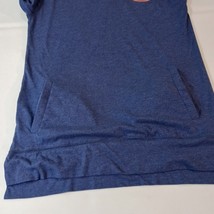 Mitchell & Ness ISLANDERS Women's Blue 1/4 Button Hoodie Pullover Sweatshirt M image 6