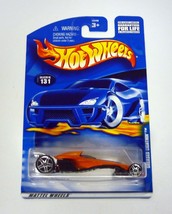 Hot Wheels Greased Lightnin&#39; #131 Orange Die-Cast Car 2001 - £2.35 GBP