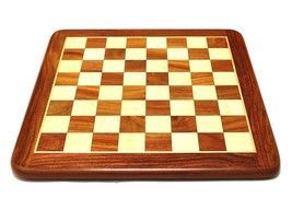 Flat Wooden Chess Board Made  Finest Indian Rosewood Chess Peices Not In... - $50.34+