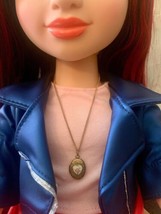 Oval Locket Heart Accent  Doll Necklace • 18 inch Fashion Doll Jewelry - £5.39 GBP