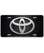 Toyota New Logo Inspired Art on Mesh FLAT Aluminum Novelty Car License T... - £12.79 GBP