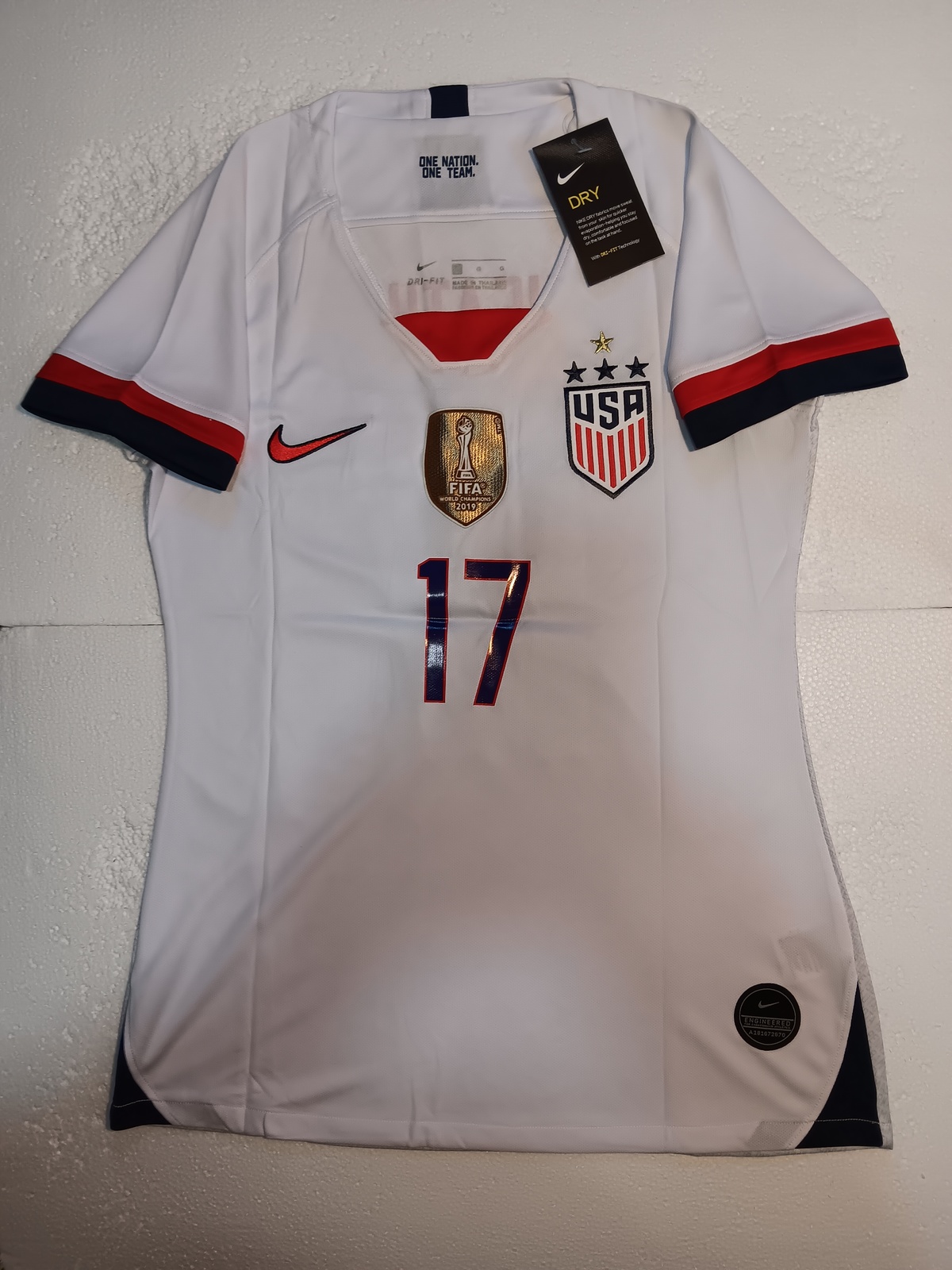 Primary image for Tobin Heath USA USWNT 2019 World Cup 4 Star Home Womens Soccer Jersey 2019-2020