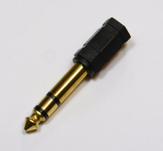 6.35mm 1/4" Stereo Plug to 3.5mm Stereo Jack Adapter Converter Connector - $5.84