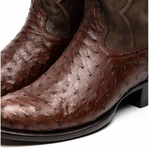 SAVANNAH Genuine Ostrich Skin Cowboy Boot from the Western Collection Kango Taba image 4