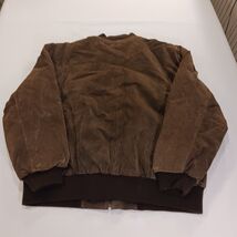 City Streets RN#93677 Men's Brown Full Zip Genuine Leather Jacket Pocket Size XL image 2