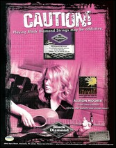Allison Moorer The Duel 2004 Black Diamond Acoustic Guitar Strings ad print - £3.32 GBP