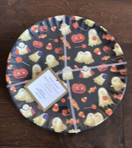 Rachel Ashwell Set Of 8 Melamine Halloween plates ghost Pumpkin Candy Corn New - £28.05 GBP