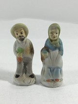 Small Set Of Vintage Figures. Farming Couple. 3.5&quot; Tall. Pair #11 - £3.82 GBP
