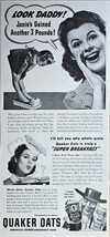 1941 Quaker Oats &quot;Super Breakfast&quot; Whole Grain-Super Breakfast Vtg Print Ad-WWII - $11.25