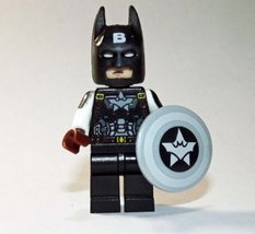 Building Block Batman X Captain America DC Minifigure Custom  - £5.47 GBP