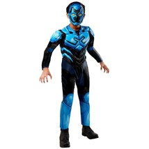 NEW Blue Beetle Halloween Costume DC Rubies Boys Medium 8 Padded Jumpsui... - $19.75