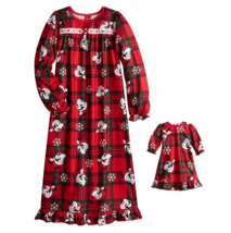 Disney Girls Mickey Mouse Nightgown + Doll Gown Bundle Pajama Jammy Size... - $19.79