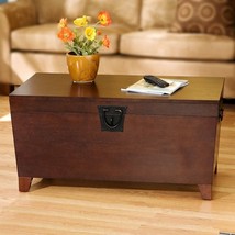 39" Brown Manufactured Wood And Metal Rectangular Coffee Table - $4,861.45 MXN