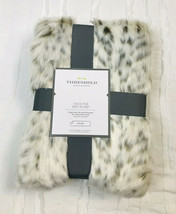 Threshold Faux Fur Bed Scarf 20&quot; x 92&quot; Oeko Tex Printed - £26.46 GBP