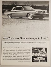 1961 Print Ad Pontiac Tempest 4-Cylinder Compact Cars - £11.99 GBP