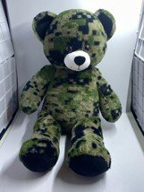 BABW Build-a-Bear Workshop CAMOUFLAGE MINECRAFT BEAR Plush Toy 18&quot; - £7.85 GBP