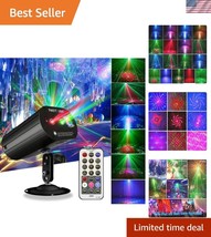 Compact Disco Lights Projector with Remote Control: Perfect for Any Cele... - $55.50