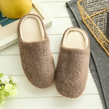 Winter Indoor Home Slippers for Women Shoes Autumn Winter Warm Plush Man Slipper - £10.63 GBP
