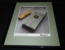 1982 Benson &amp; Hedges Lights Cigarettes Framed 11x14 ORIGINAL Advertisement - $34.64