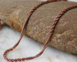 26 inch Pure Copper Fancy Rope Chain Necklace, Healing Copper Jewelry, S... - $23.31
