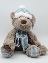 St Jude Gentle Treasures 12&quot; Puppy Joel Teddy Bear Hat Scarf 2019 Plush SOFT - £12.89 GBP