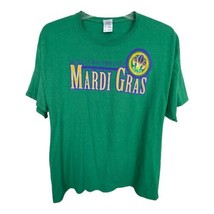 Mardi Gras Womens Men Unisex Shirt Size XL Green New Orleans Fat Tuesday... - $19.50