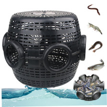 Banziaju Fish Trap PP with Sturdy Mesh Shrimp Trap with 6 Holes &amp; 2 Weig... - £85.21 GBP