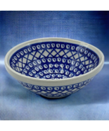 Zaklady Boleslawiec Hand Made Polis Pottery T-1 #849 Cereal Soup Bowl Bl... - £23.73 GBP