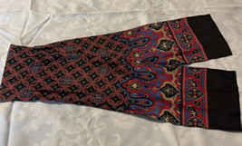 Red, Brown Black 60 inch Paisley type Scarf - Clothing - £8.54 GBP